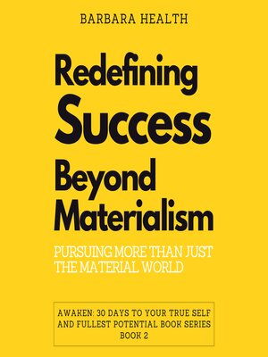 cover image of Redefining Success Beyond Materialism